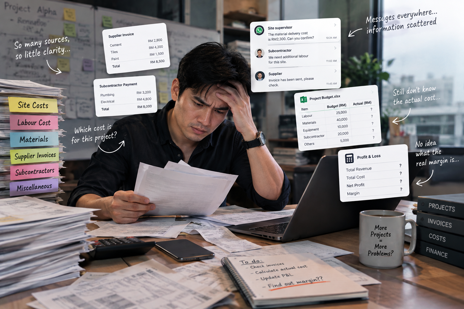 Business Owner struggling from manual calculating p&l